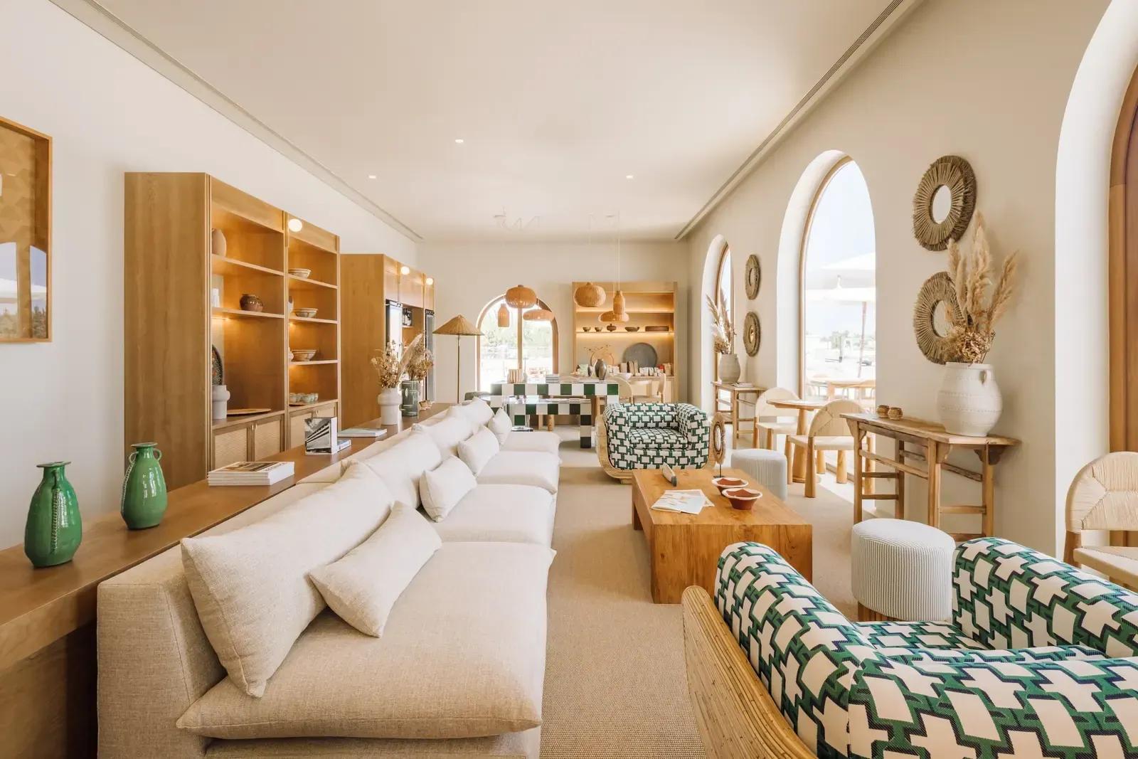 The House lounge and concept store shelves
